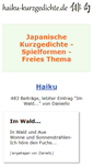 Mobile Screenshot of haiku-kurzgedichte.de